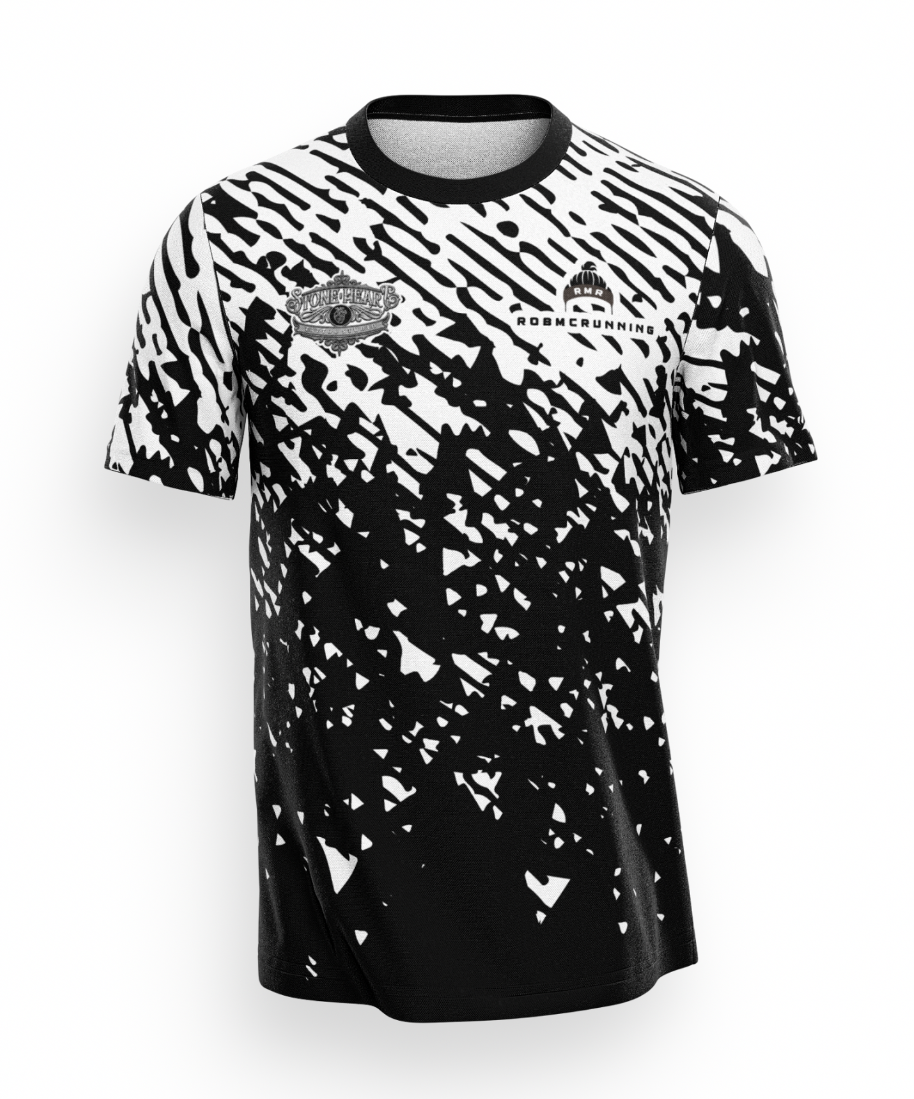 RobMcRunning - Stoneheart T-Shirt - black/white