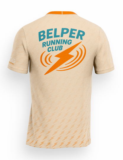 Belper Running Club T-Shirt - Vanilla/Orange