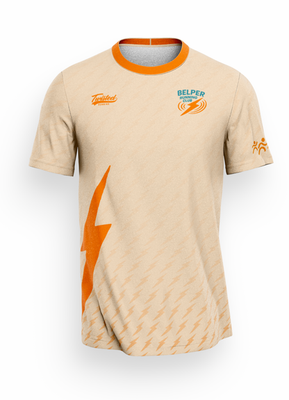 Belper Running Club T-Shirt - Vanilla/Orange