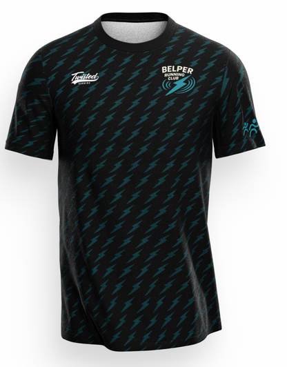 Belper Running Club T-Shirt - Black/Teal