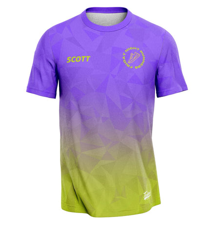 Friday Night Runners T-Shirt - Purple/Green
