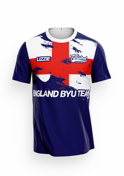 England BYU T-Shirt - Red/White/Blue