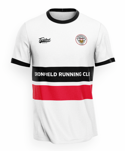 Dronfield T-Shirt - White/Black/Red
