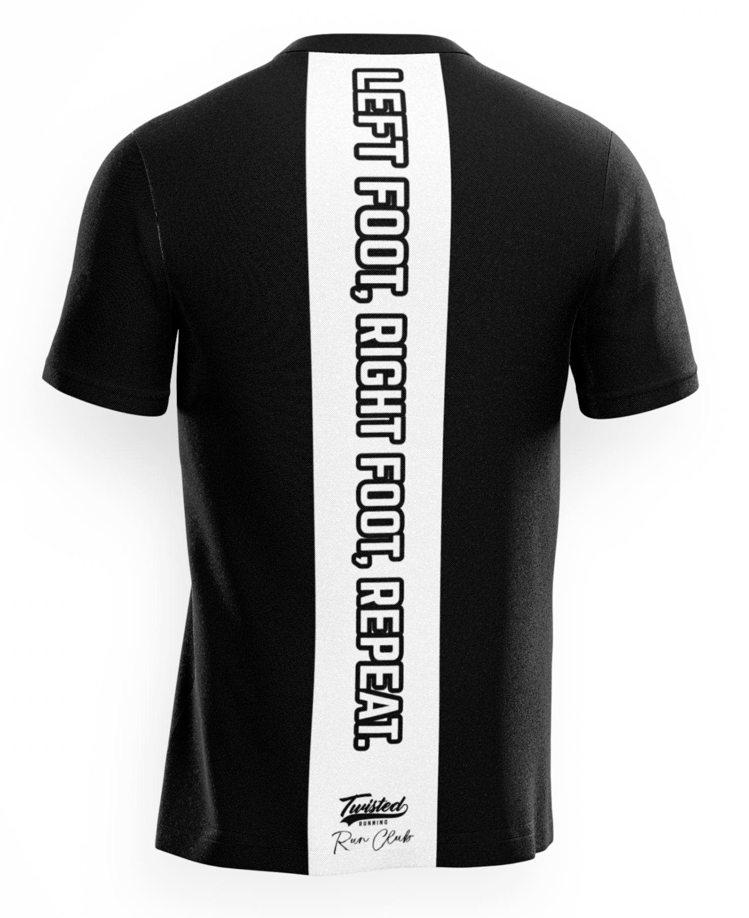 Twisted Run Club T-Shirt - Black/White