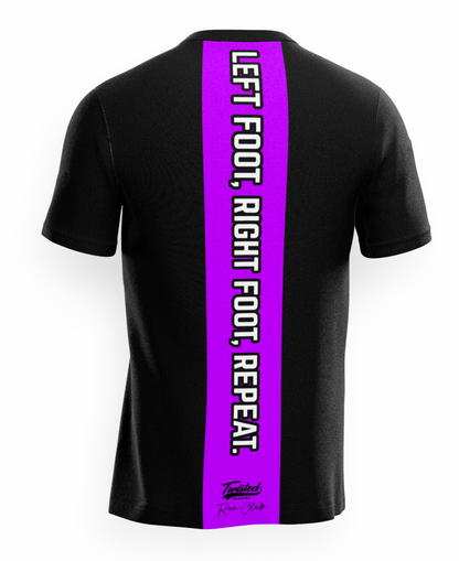 Twisted Run Club T-Shirt - Black/Purple