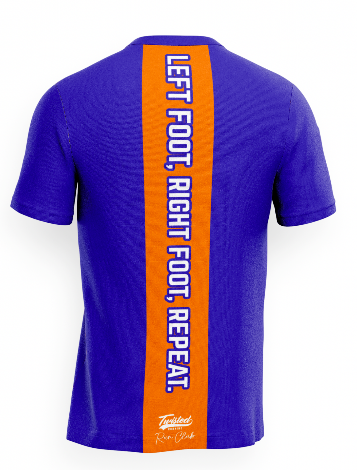 Twisted Run Club T-Shirt - Blue/Orange