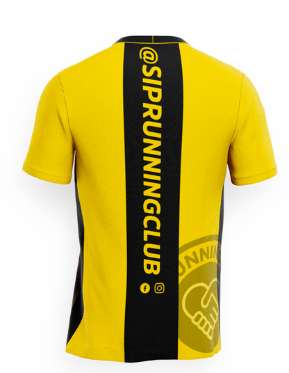 SIP Running Club T-Shirt - Yellow/Black