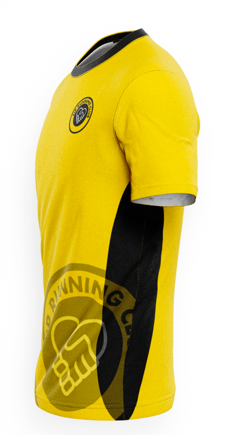 SIP Running Club T-Shirt - Yellow/Black