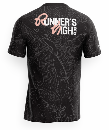 Runners High Club T-Shirt - Black/Pink