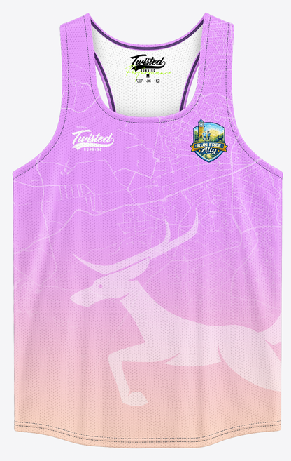 Run Free Alty Vest - Pink/Cream
