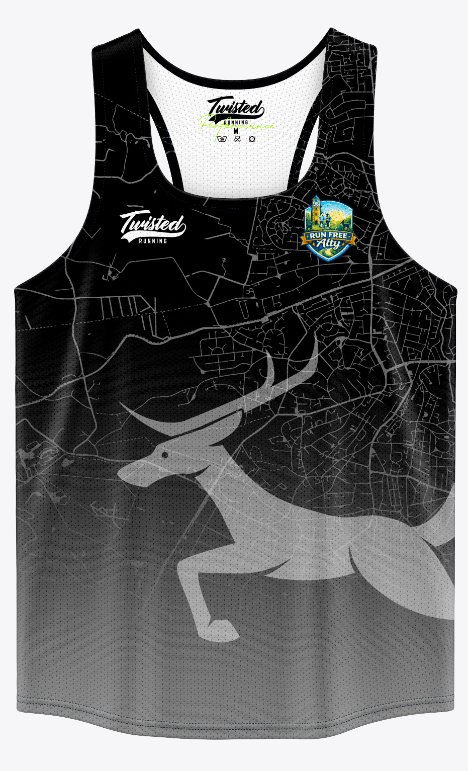Run Free Alty Vest - Black/Grey