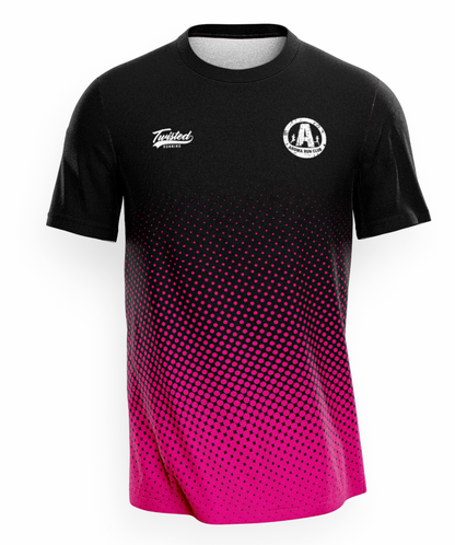 Aroma Run Club T-Shirt - Black/Pink