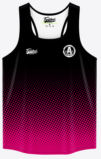 Aroma Run Club Vest - Black/Pink