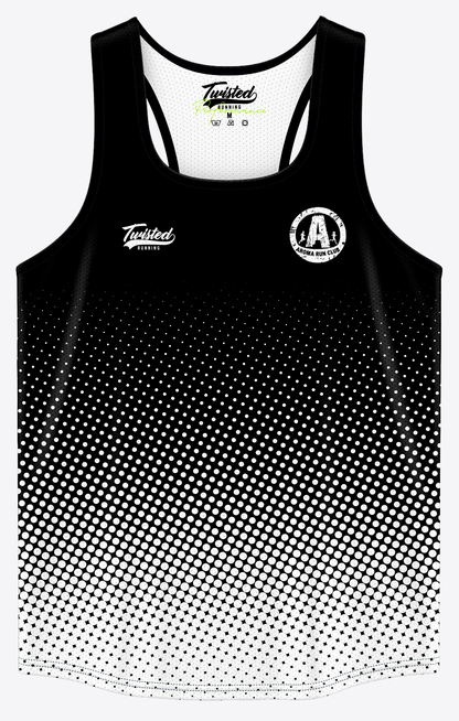 Aroma Run Club Vest - Black/White