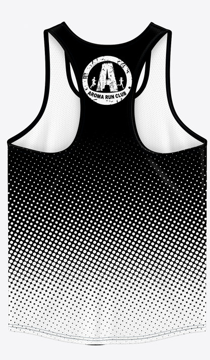 Aroma Run Club Vest - Black/White