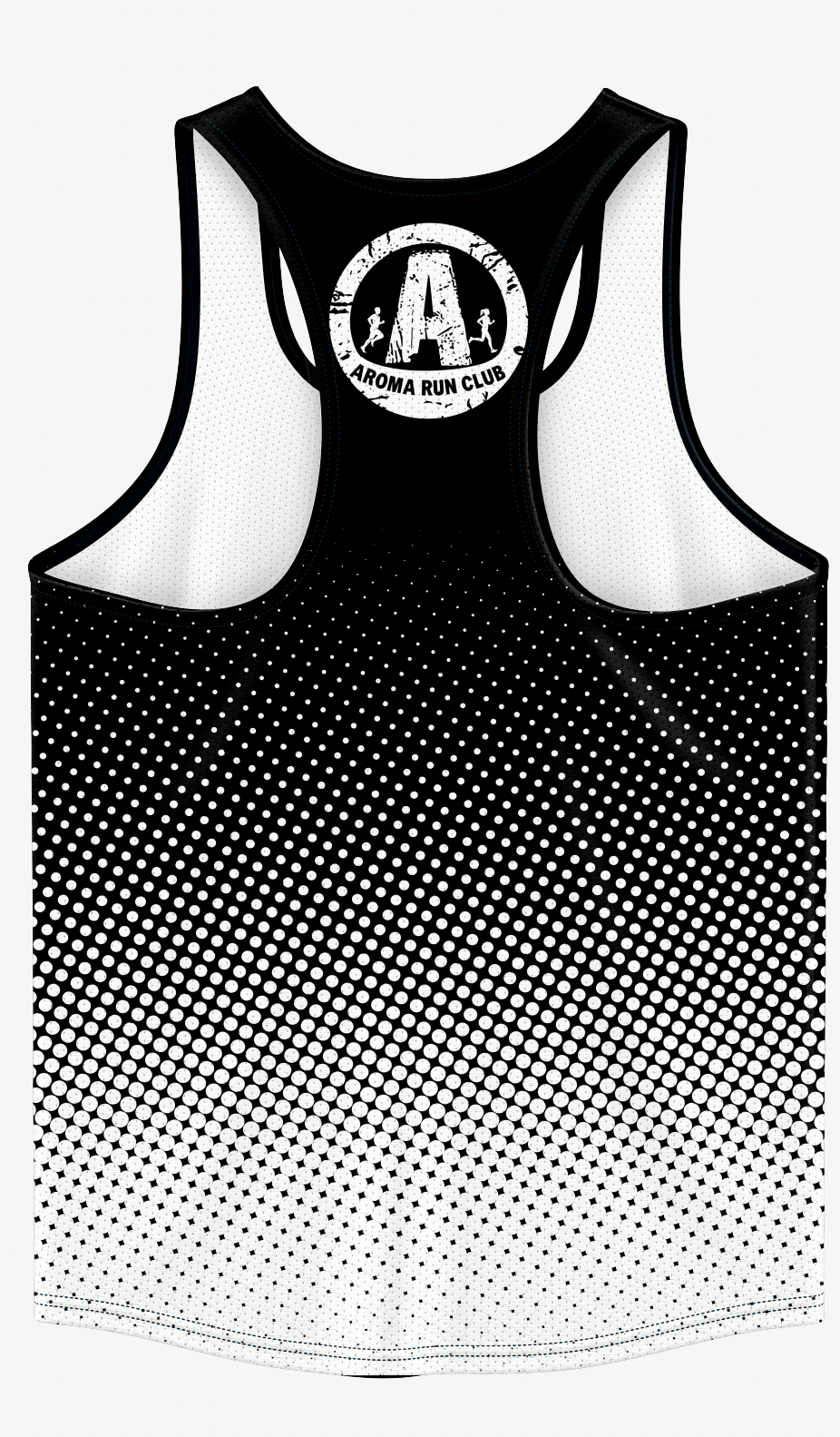 Aroma Run Club Vest - Black/White
