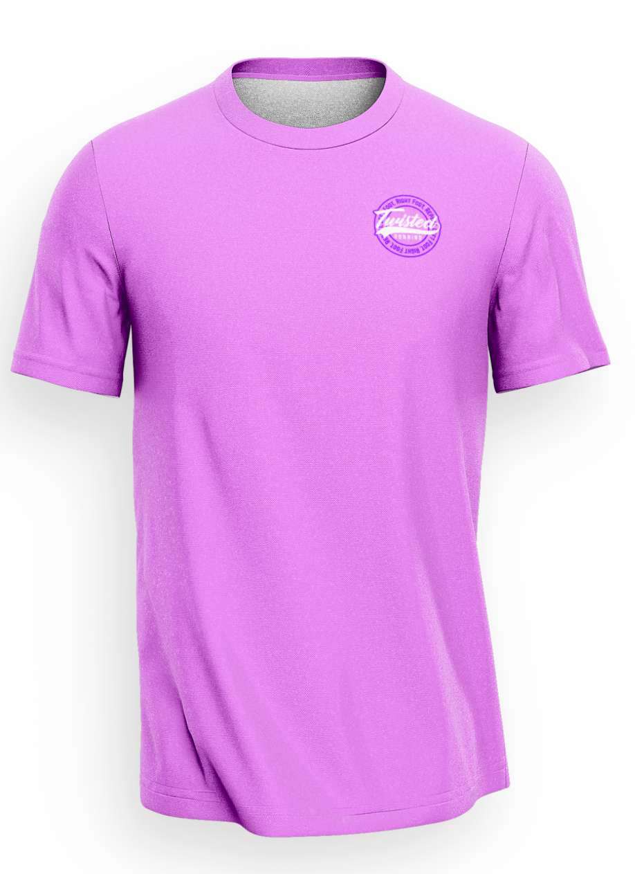 The Twisted Lightweight Tee - Pink/Purple