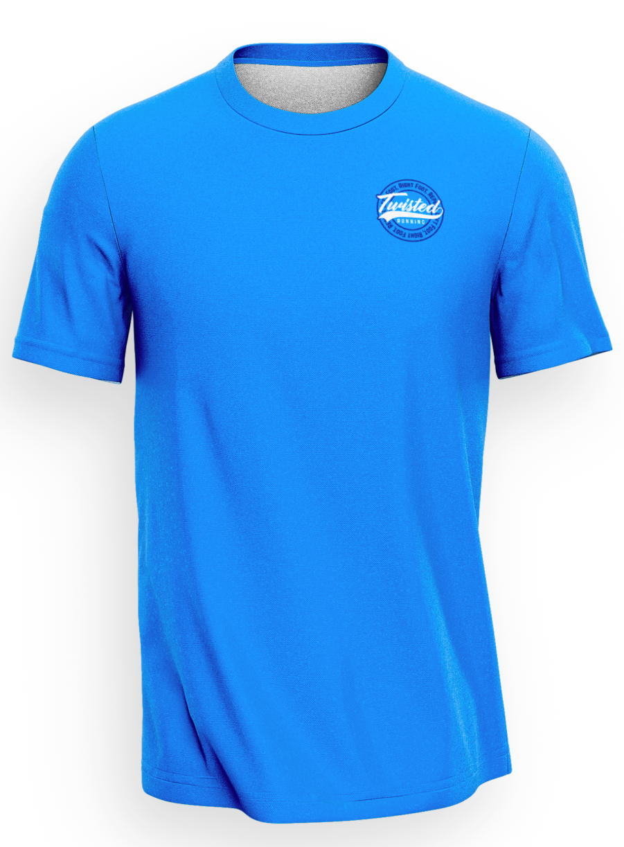 The Twisted Lightweight Tee - Blue/Blue