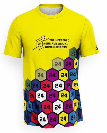Technical Running Tee – The 24-Hour Run Against Homelessness - Yellow