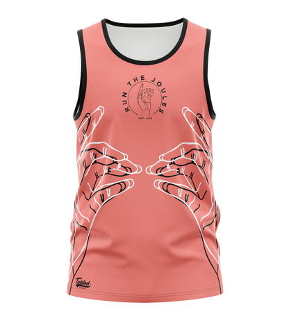 Run The Joules Tank - Salmon/Black