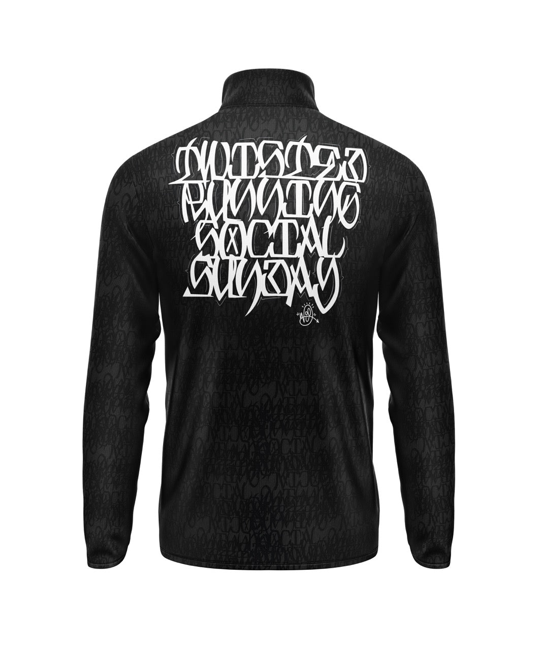 Social Sunday 1/4 Zip - Black/Charcoal