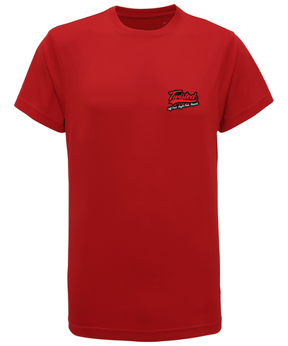 Twisted Block Technical Tee - Red