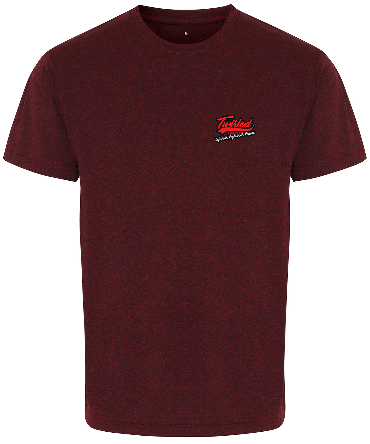 Twisted Block Technical Tee - Red