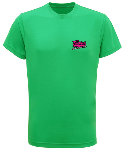 Twisted Block Technical Tee - Pink