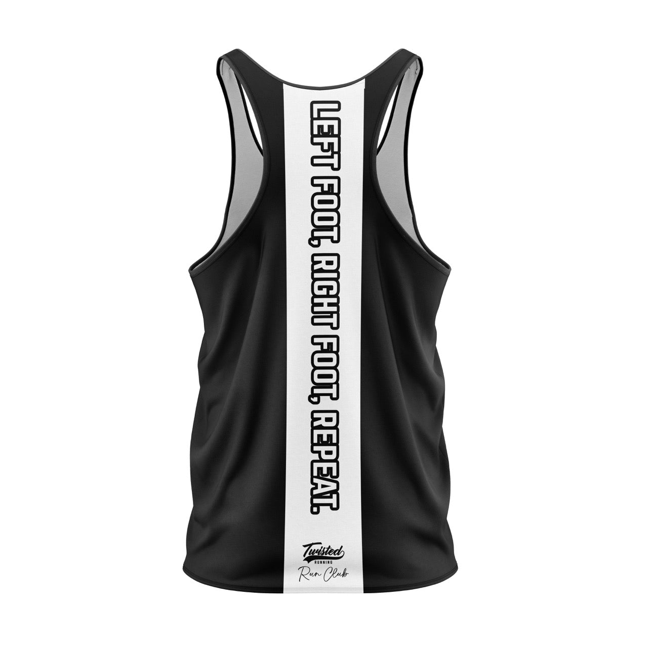 Twisted Run Club Vest - Black/White