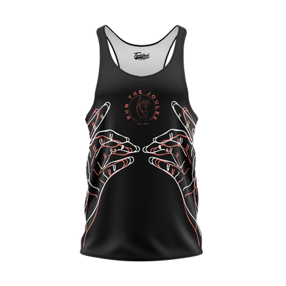 Run The Joules Vest - Black/Salmon