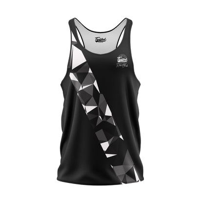 Twisted Run Club Vest - Black/White