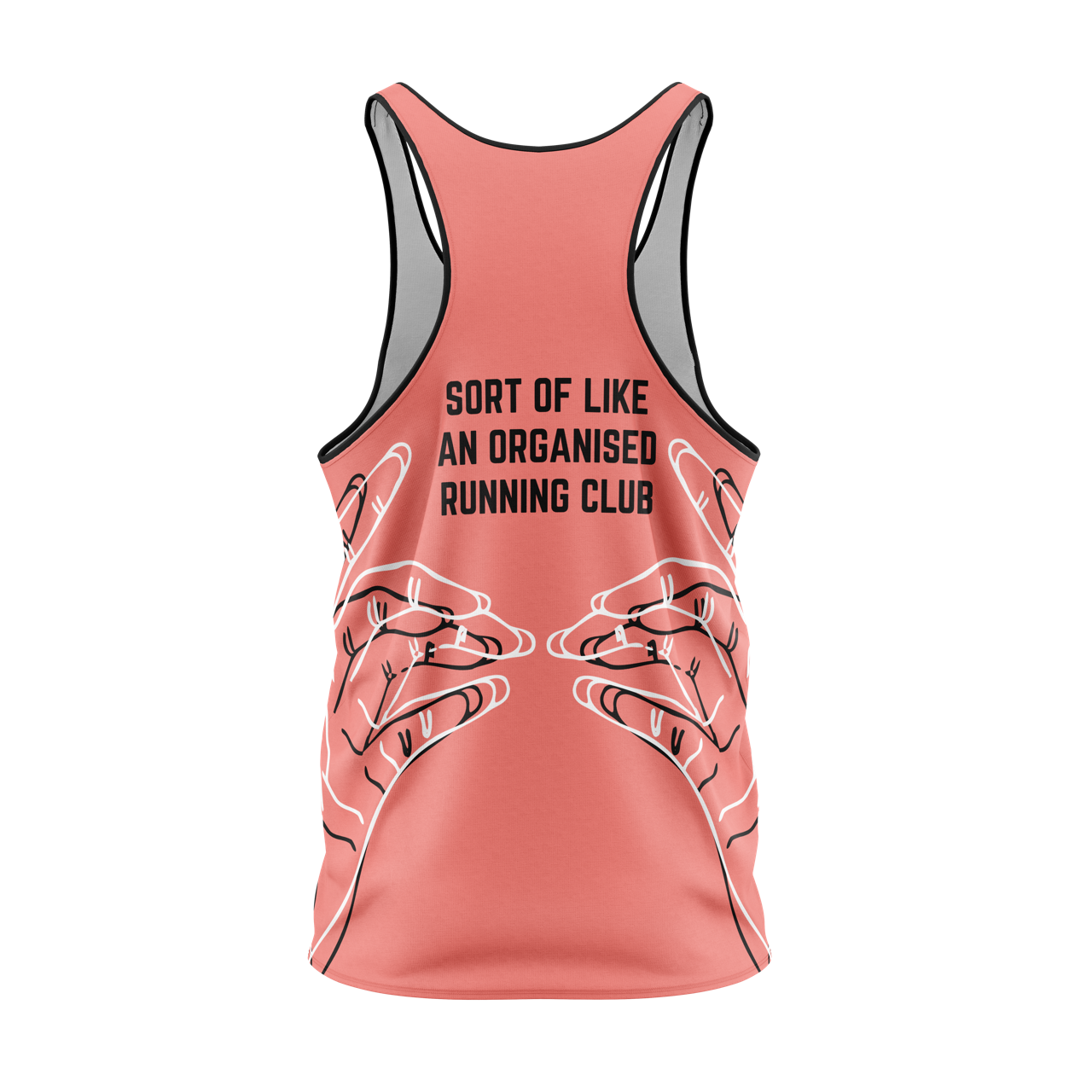 Run The Joules Vest - Salmon/Black