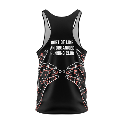 Run The Joules Vest - Black/Salmon