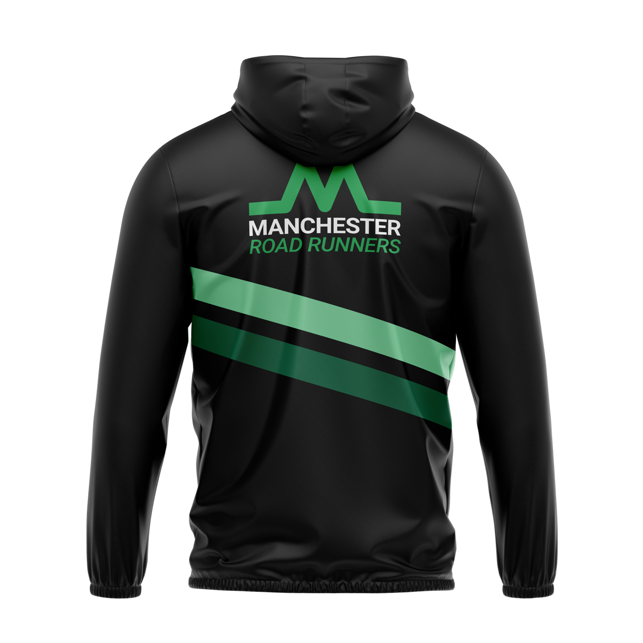 Manchester Road Runners Windbreaker - Black/Green
