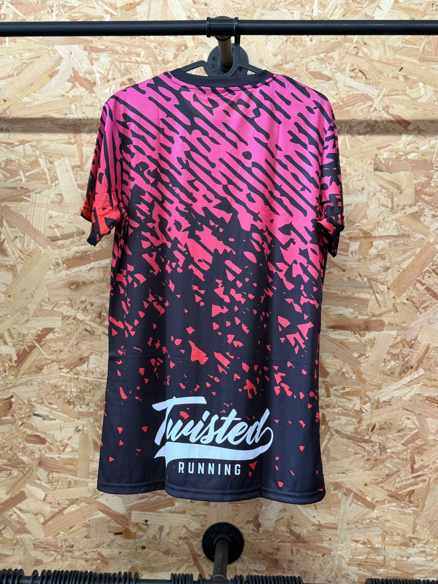🩷 Inverted Trails Tee – Pink/Pink(Black Base)