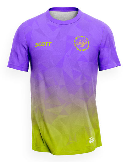 Friday Night Walkers T-Shirt - Green/Purple