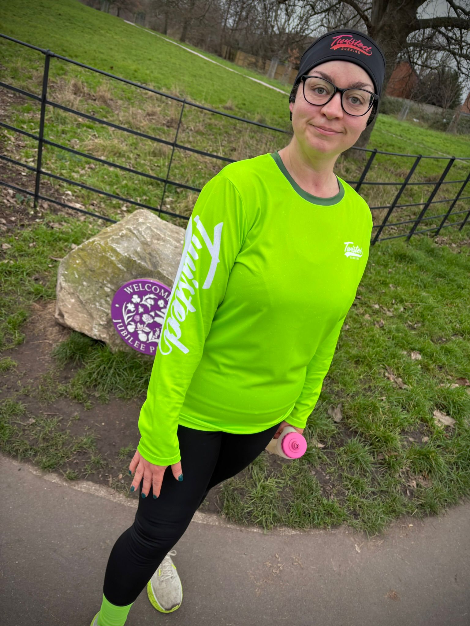 Fluro Long Sleeve Tee - Green