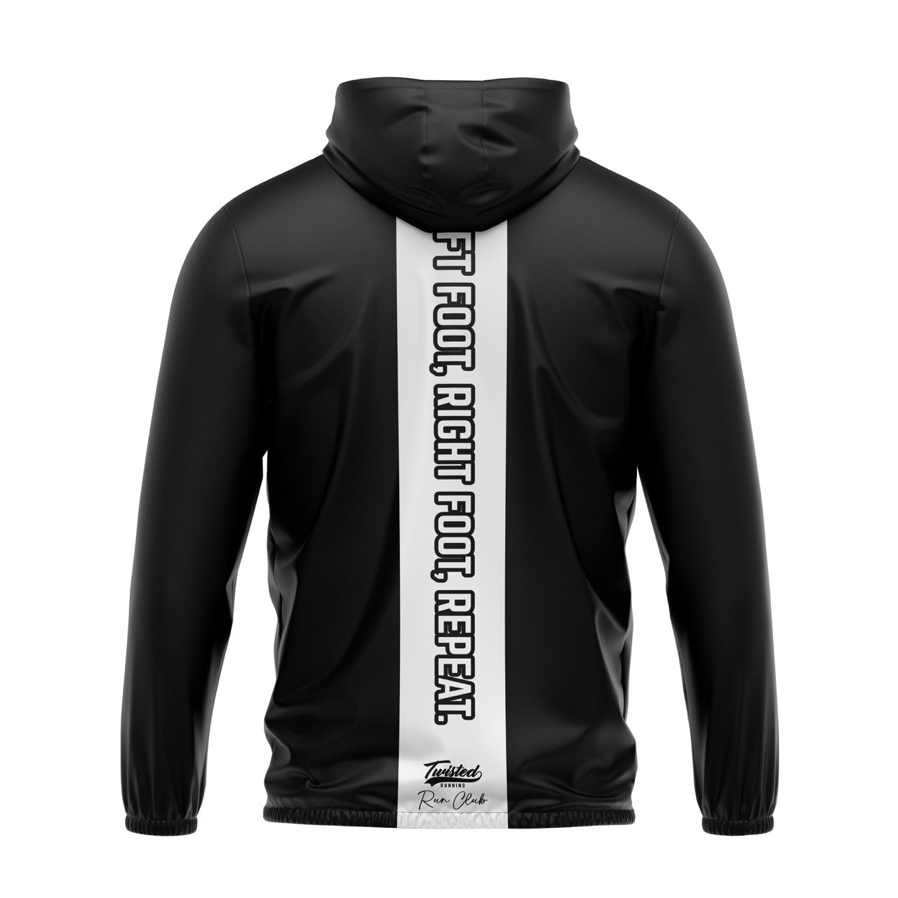 Twisted Run Club Windbreaker - Black/White