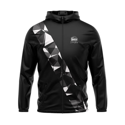 Twisted Run Club Windbreaker - Black/White