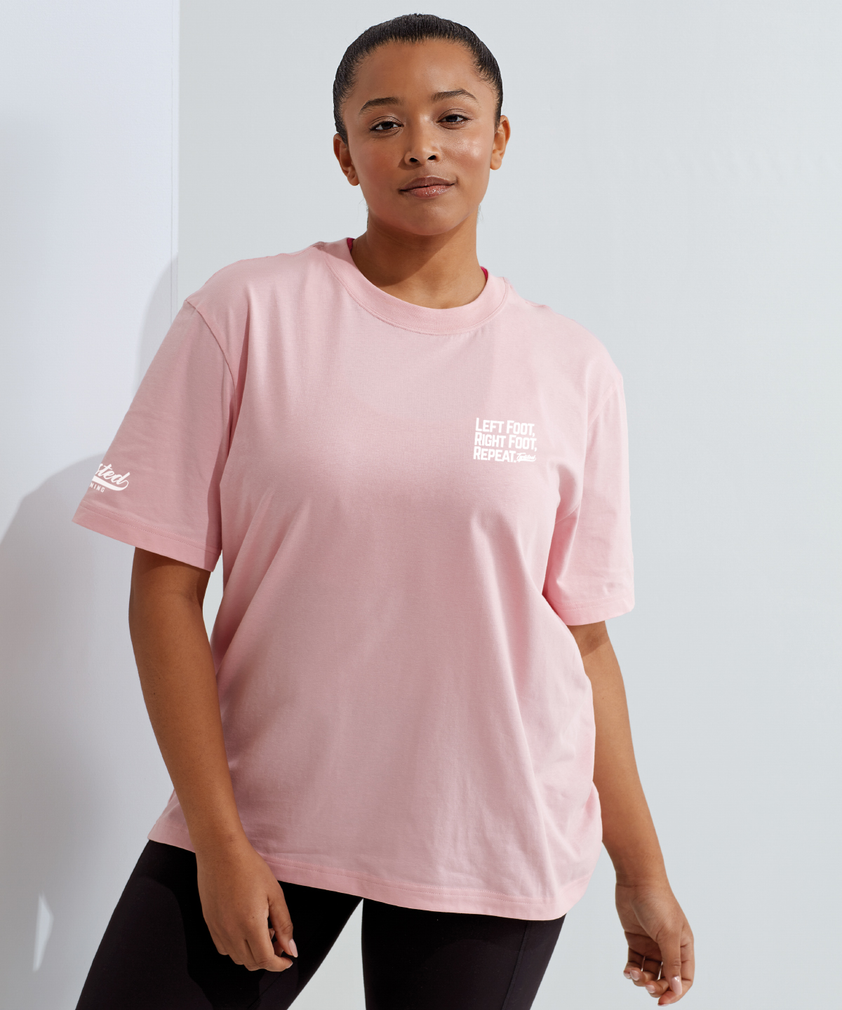 Women's Organic Boxy Oversized Twisted Slogan T-shirt