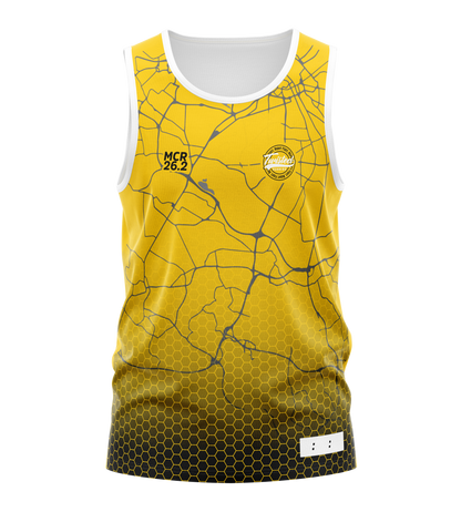 Yellow/Black Manchester 26.2 Race/Finisher Tank – A Marathon Worthy Tribute (Pre-Order) Please Read Description