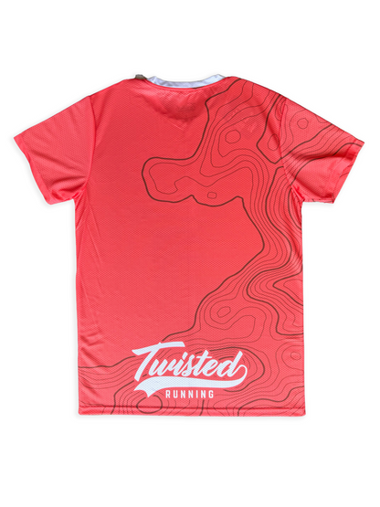 Topo Tee — Coral
