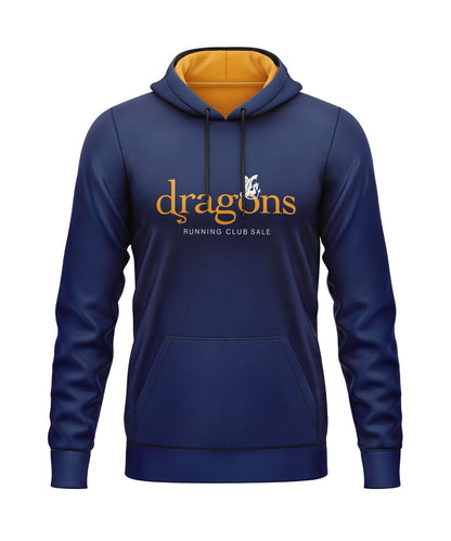 Dragons Running Club Sale Hoodie (Polyester) - Navy/Amber