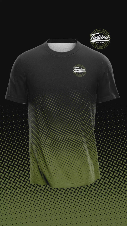 Blend Technical Tee - Black/Army Green