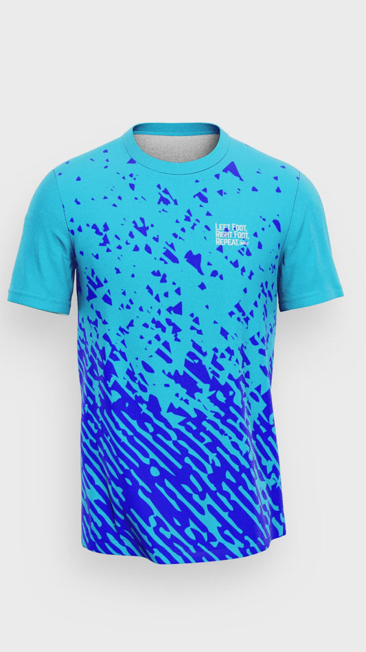 Trails Performance T-Shirt -Blue/Blue