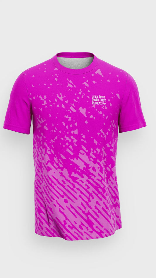 Trails Performance T-Shirt -Hot Pink/Baby Pink