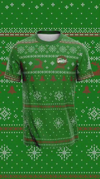 Green - Xmas Technical T-Shirt (Long Sleeve & Short Sleeve)