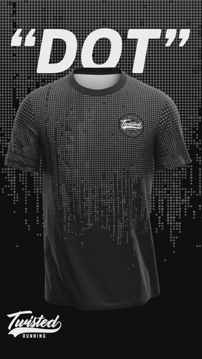 "Dot" Technical Running Tee (Black/Grey)