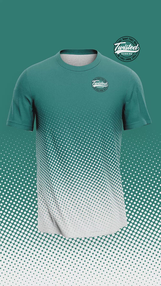 Blend Technical Tee - Teal/White