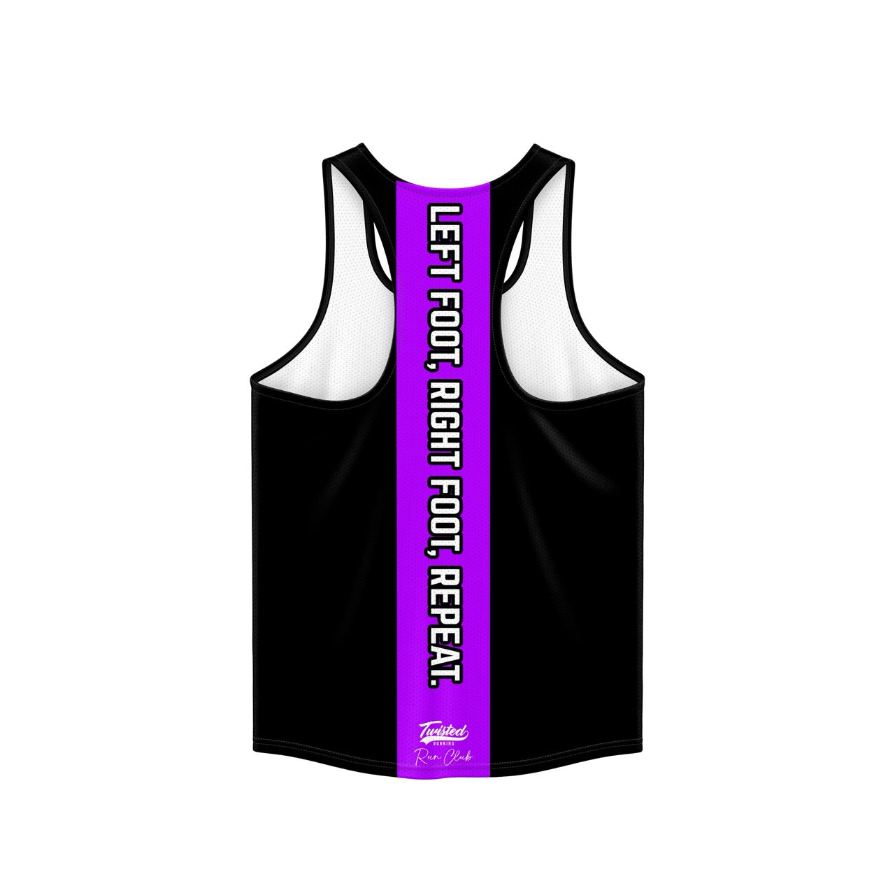 Twisted Run Club Vest - Black/Purple